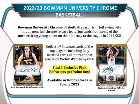 2022-23 Bowman University Chrome Basketball Blaster Box