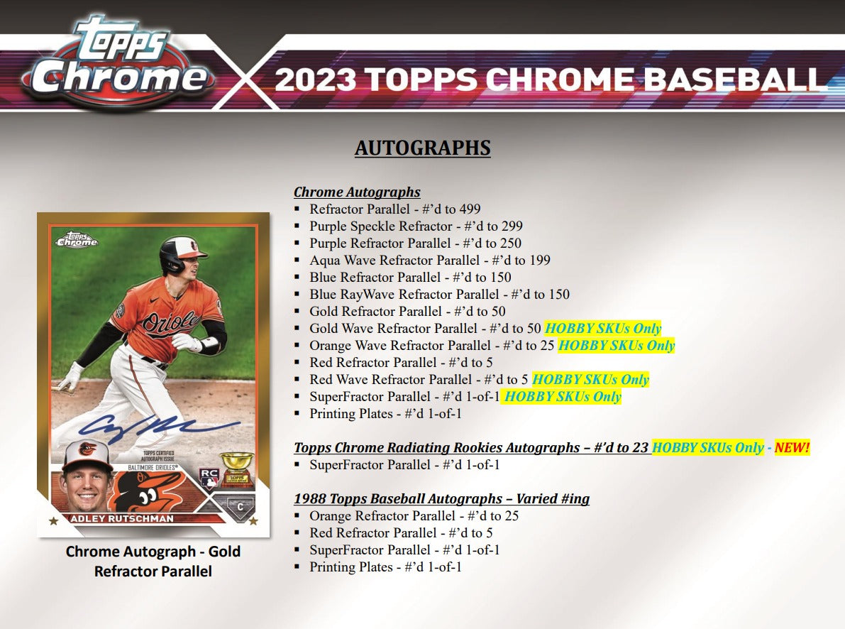 2018 Topps Chrome Baseball Hobby Jumbo HTA Pack