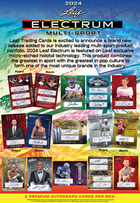 2024 Leaf Electrum Multi-Sport Hobby Box Opened Live