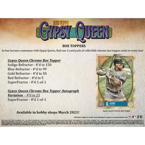 2021 Topps Gypsy Queen Baseball Hobby Box Opened Live